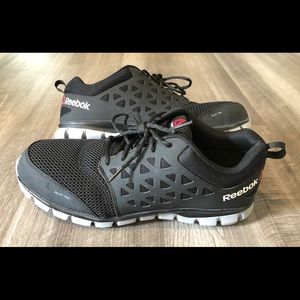 Reebok Work Sublite Black Cushion Alloy Toe Shoe